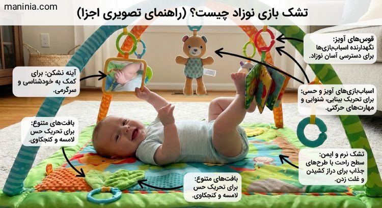 فواید تشک بازی نوزاد