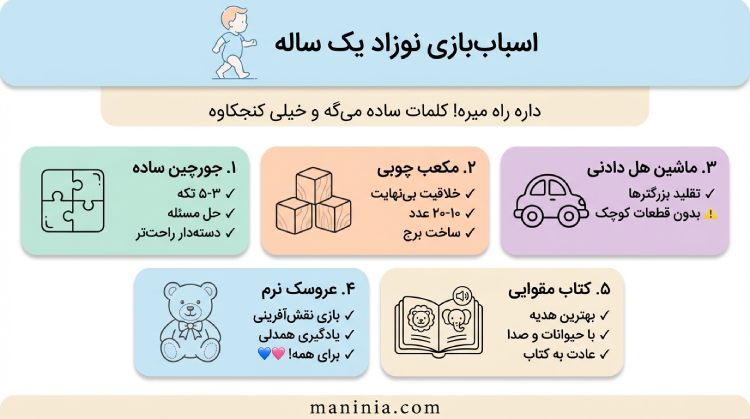 بهترین اسباب بازی برای نوزاد