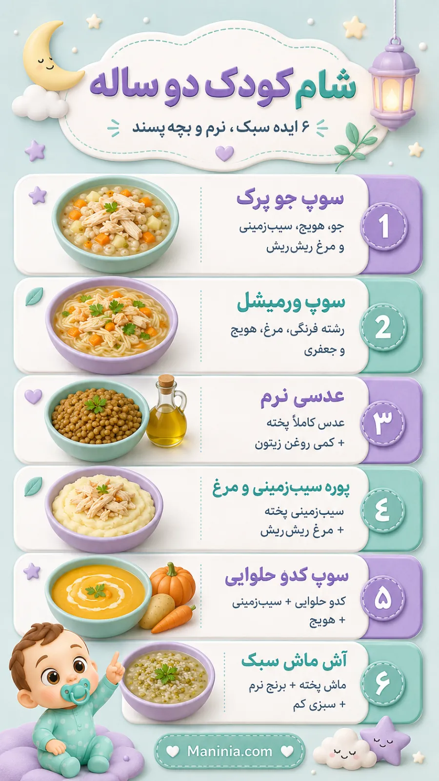  تغذیه کودک زیر ۲ سال